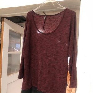 Maroon shirt from Vanity